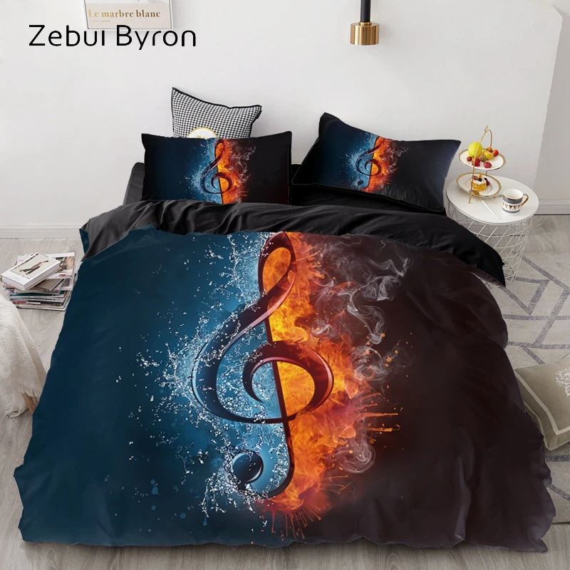 3D Bedding Set Custom/Europe/USA Queen/King,Duvet Cover Set Black Record,Quilt/Blanket Cover Set Bedclothes Drop Ship