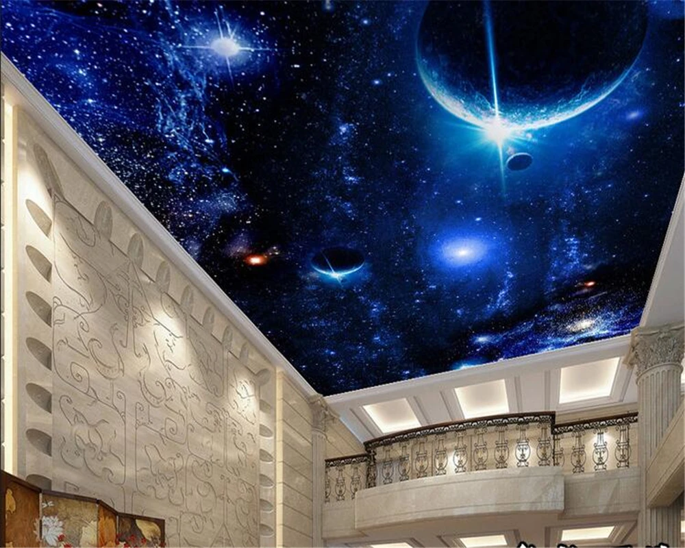 Custom wallpaper 3d mural papel de pared dream starry sky zenith mural ceiling living room bedroom hotel children room wallpaper