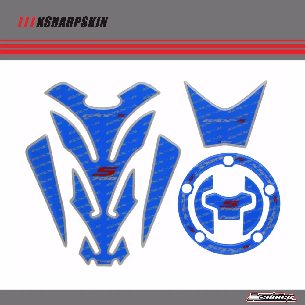 3D ADESIVI Sticker Decal Emblem Protection Tank Pad Cas Cap Fit SUZUKI GSX-S750 GSXS750 GSX S750