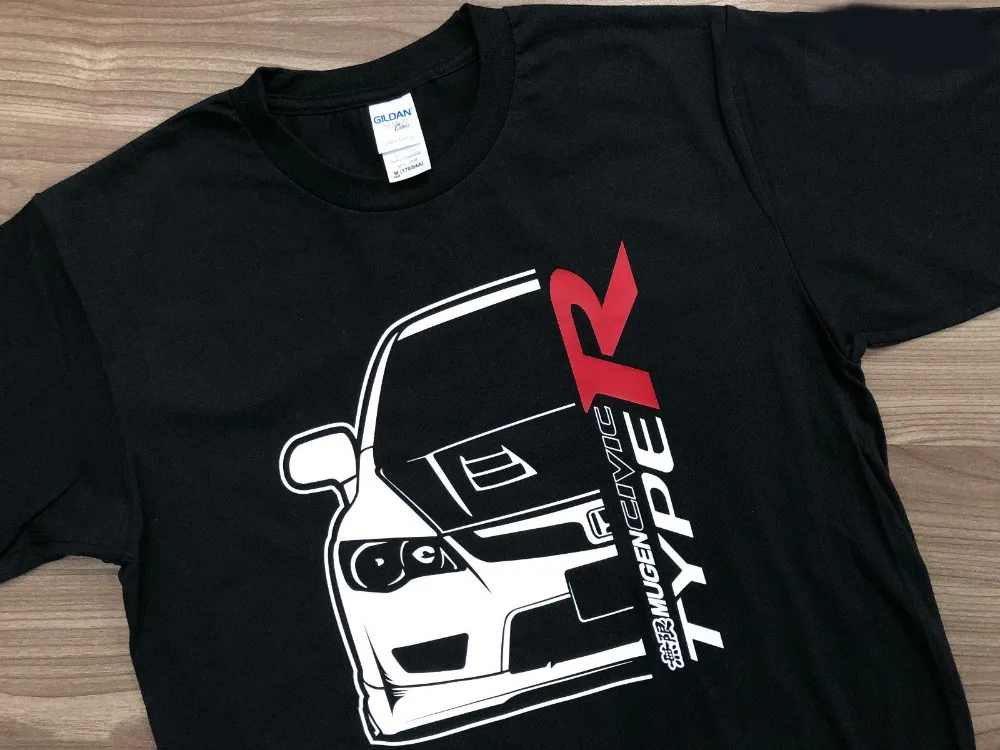 日本のクラシックなカーファン,半袖Tシャツ,男性用,原宿,シビック,Fd2r,2019