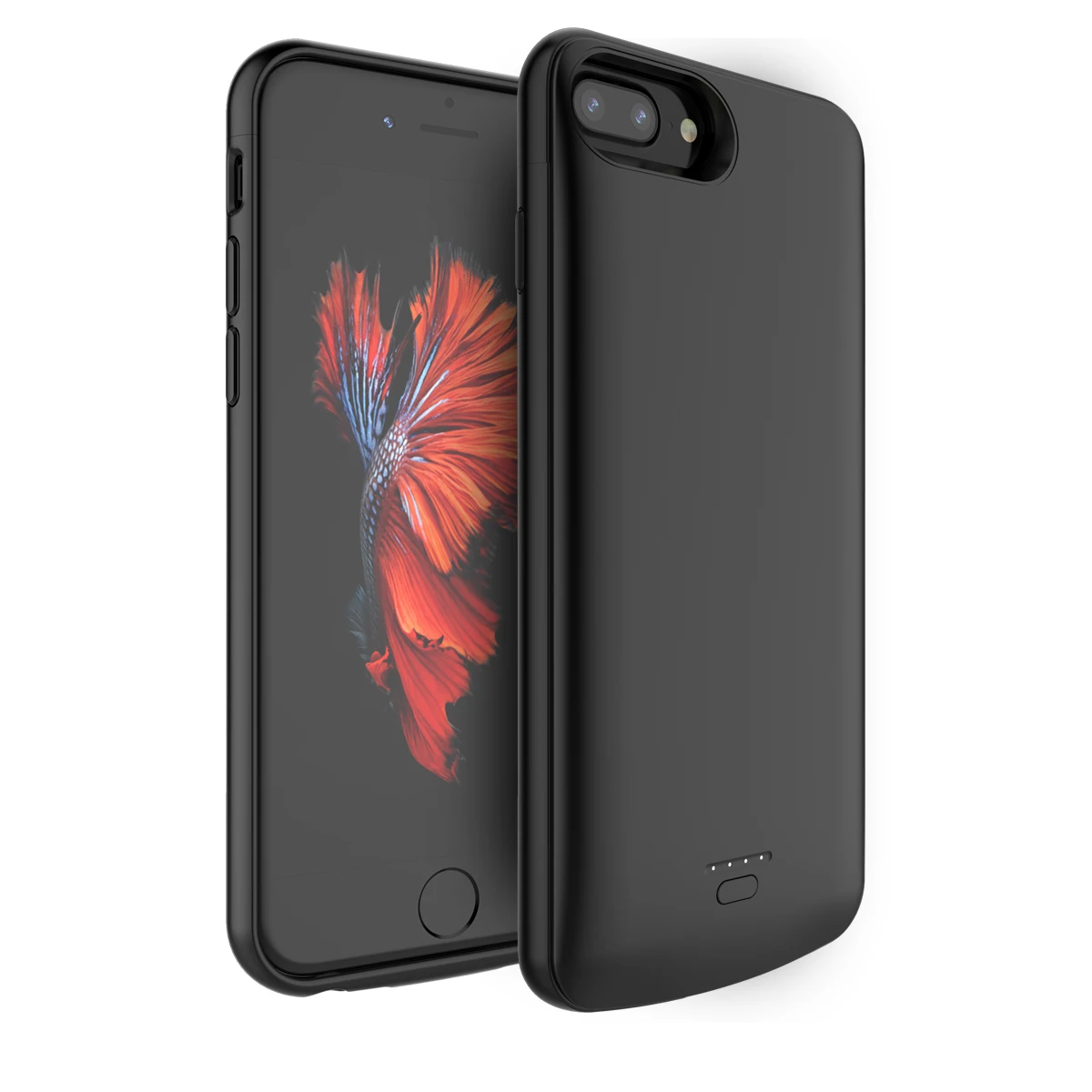 Pełna pokrywa etui na ładowarkę do iPhone 6 6S 7 8 Plus 5 5S SE Power Bank etui na baterie do iPhone X XS Max XR silikonowe etui