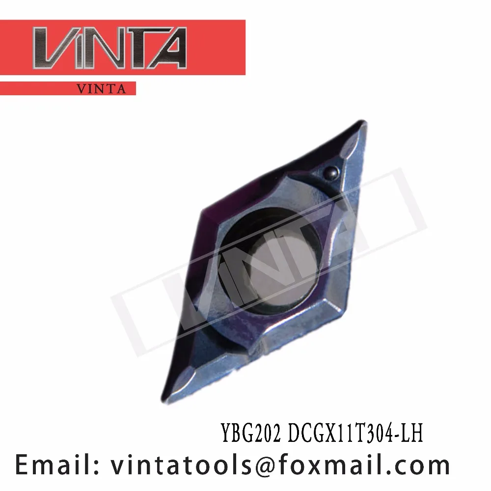 

high quality 10pcs/lots YBG202 YBG102 DCGX11T304-LH cnc carbide turning inserts