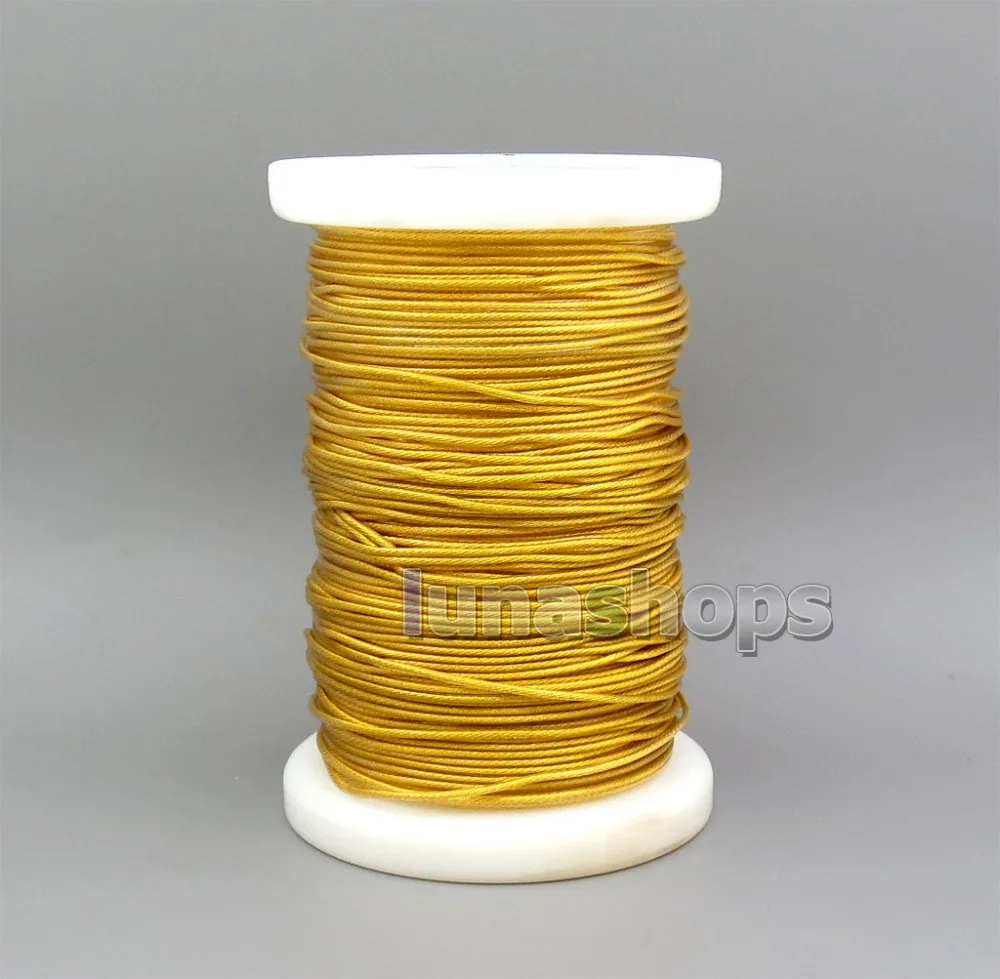 

LN006138 OCC Pure Copper + Gold Plated DIY Bulk Wires PVC Soft Clear Insulating Layer Earphone Cable 49*0.08mm Diameter 1.3mm