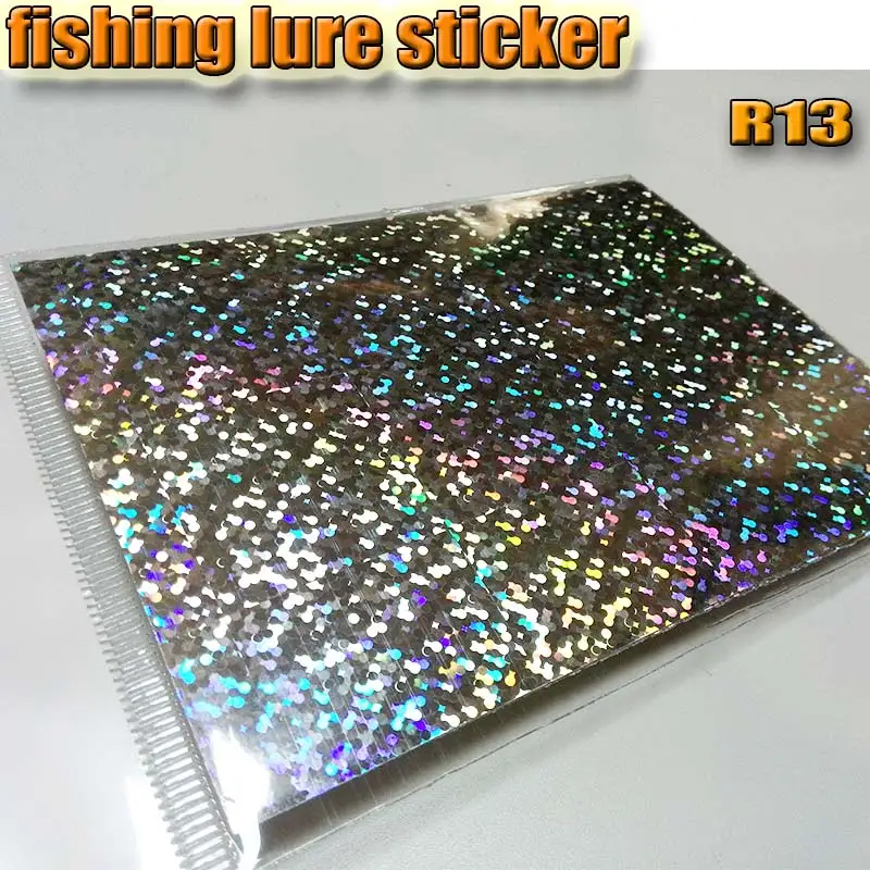 2018new fishing lure sticker  ,holographic, R11 R12 R13 you choose 12papers/lot size: 73mm x 100mm