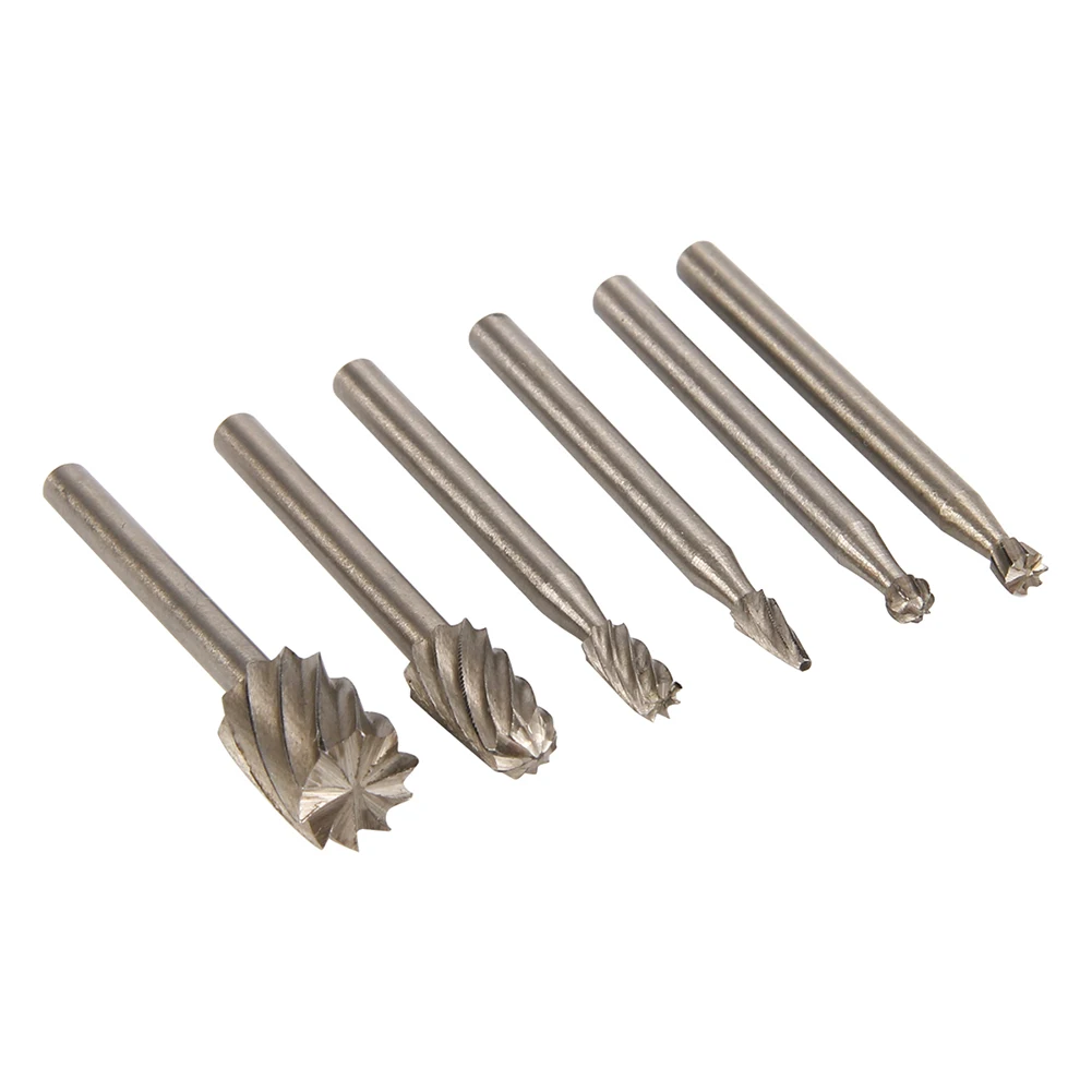 30 stücke 1/8 "Schaft HSS Router Bit Rotary Burr File Fräsen Bohrer Cutter für Dremel