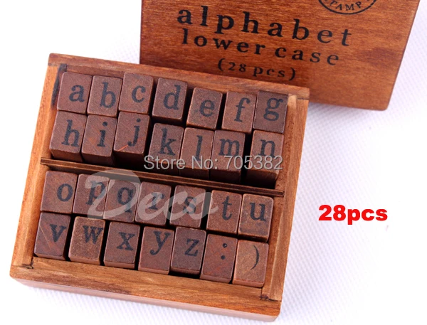 28 pcs/set NEW schoolbook stamps set Wooden box Decorative Rubber stamp DIY zakka ofiice school supplies (ss-6921)