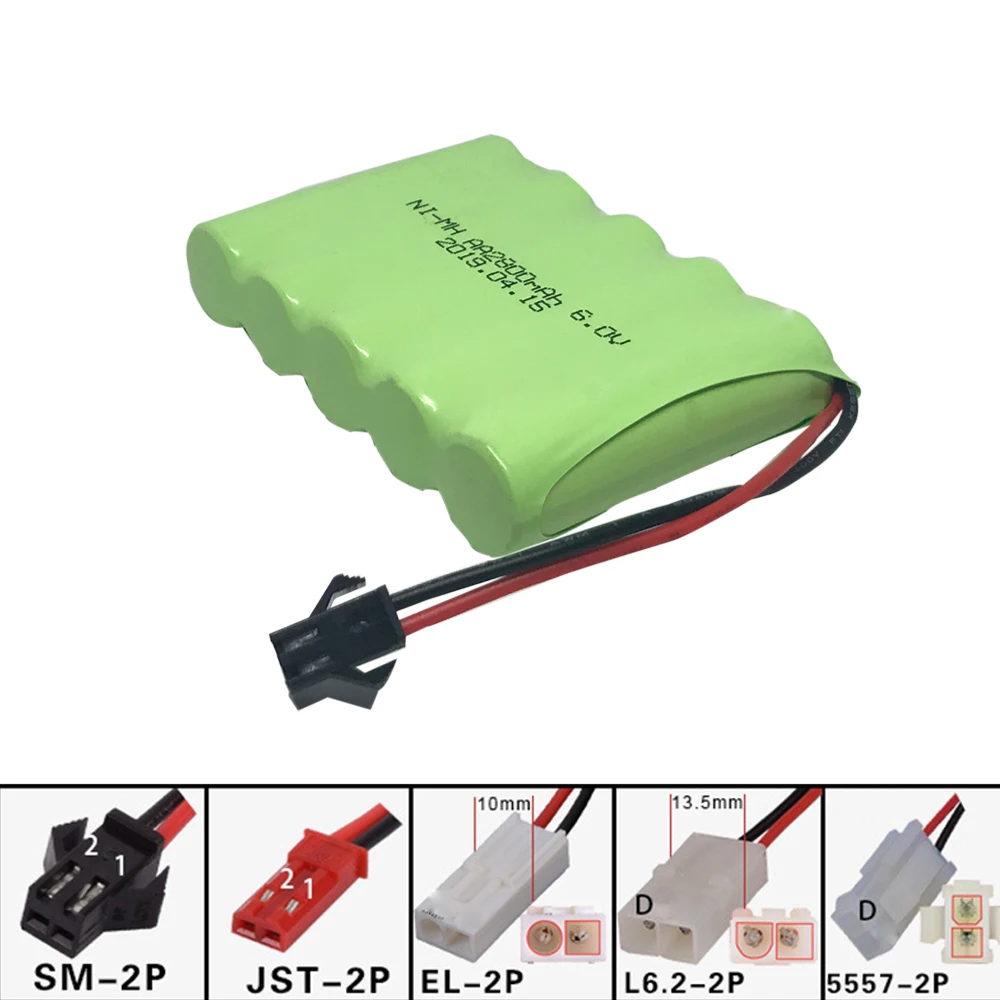 6V 2800mAh NI-MH Battery for RC Toy Electric toy security facilities electric toy AA battery 6 v battery group SM/EL-2P/JST/PlUG