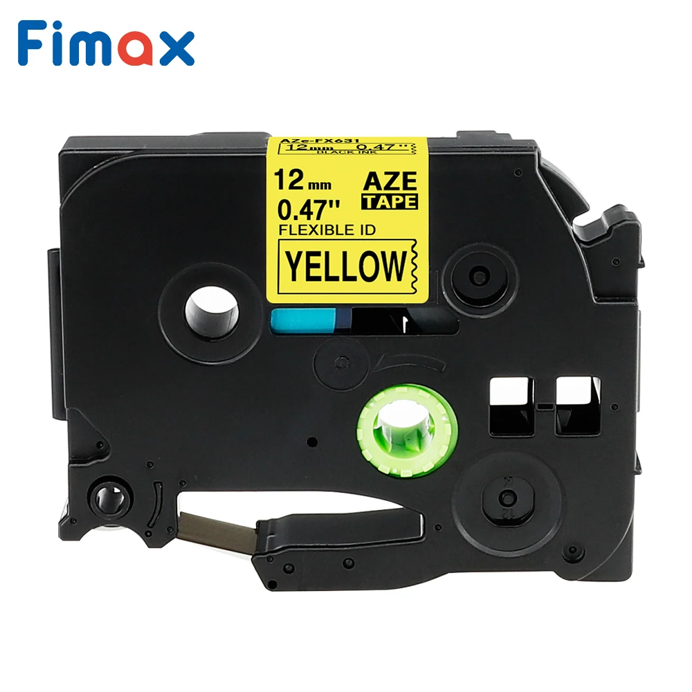 1 Pcs 7 Color Flexible Tape Compatible for Brother TZe-FX231 TZeFX631 TZe-FX631 12mm TZe-FX621 TZe-FX641 P-touch Label Tape