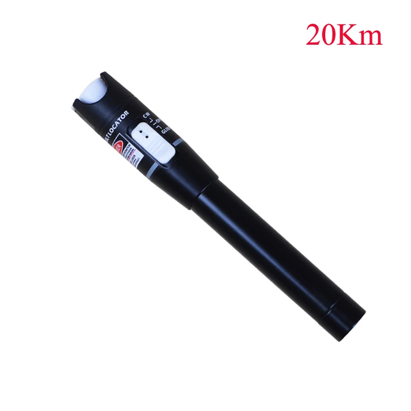 20mW Red Light Visual Fault Locator Fiber Optic Cable Tester 20KM Optical Laser Source for Telecommunications Cabling System