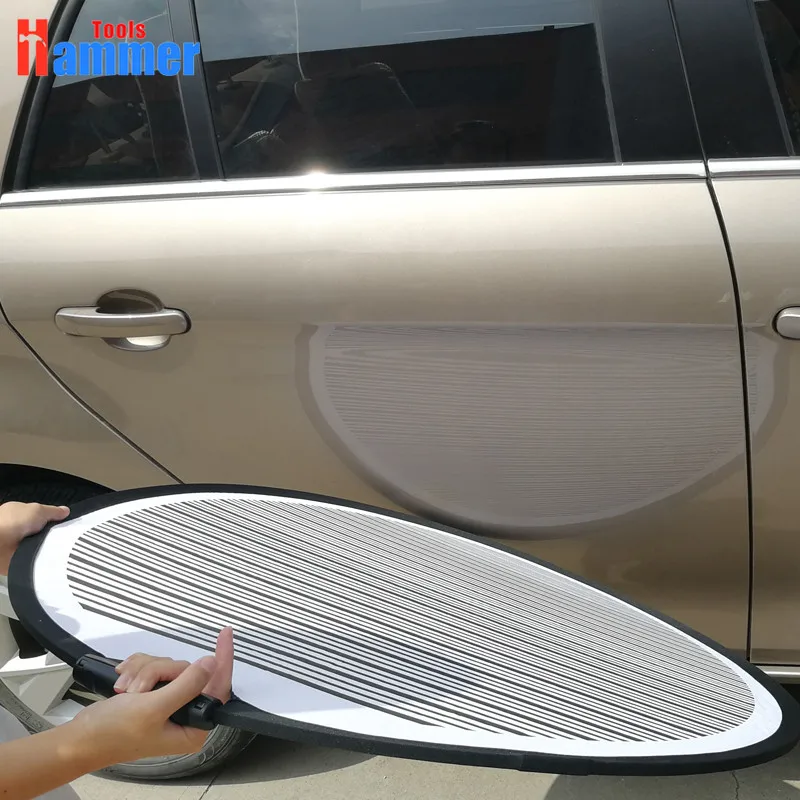 PDR King Tools flexible dent fans and foldable lined dent panel for Dent Remover Automotive Tools Kit