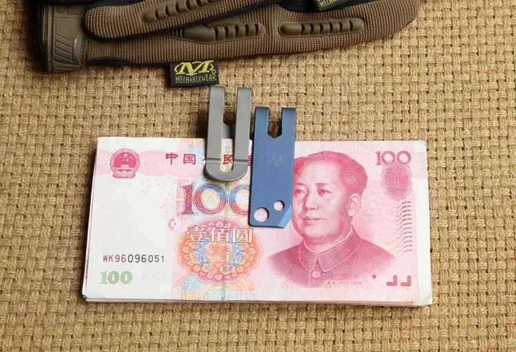 Titanium Multifunction Money Clip Clamp Tool Clip EDC Banknote Clip Billboard Hexagon Wrench