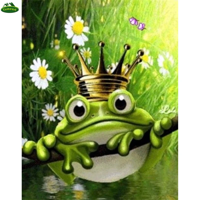 Mosaic Pattern Cross Stitch DIY Frog Diamond Painting Cross Stitch Diamond Painting Craft Plastic Canvas New Year's Products