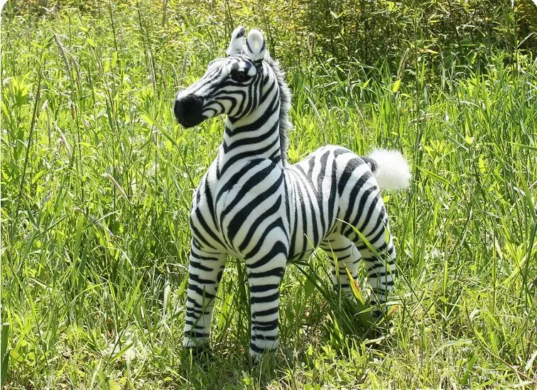 

new creative simulaiton zebra toy plush zebra doll gift about 50cm 2991