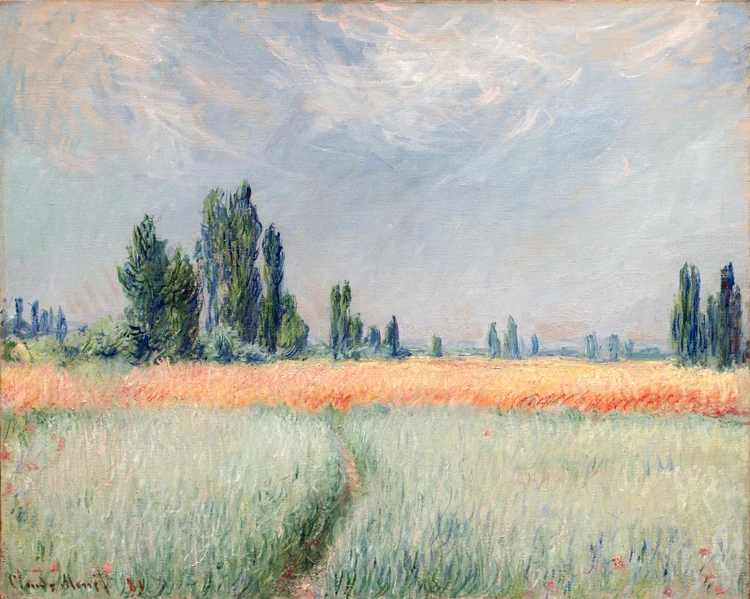 scenery canvas painting landscape paintings masterpiece reproduction wheat field by Claude Monet