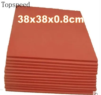 2pcs Heat Press Machine Silicone Pad Mat 38x38x0.8cm High Temperature Resistant