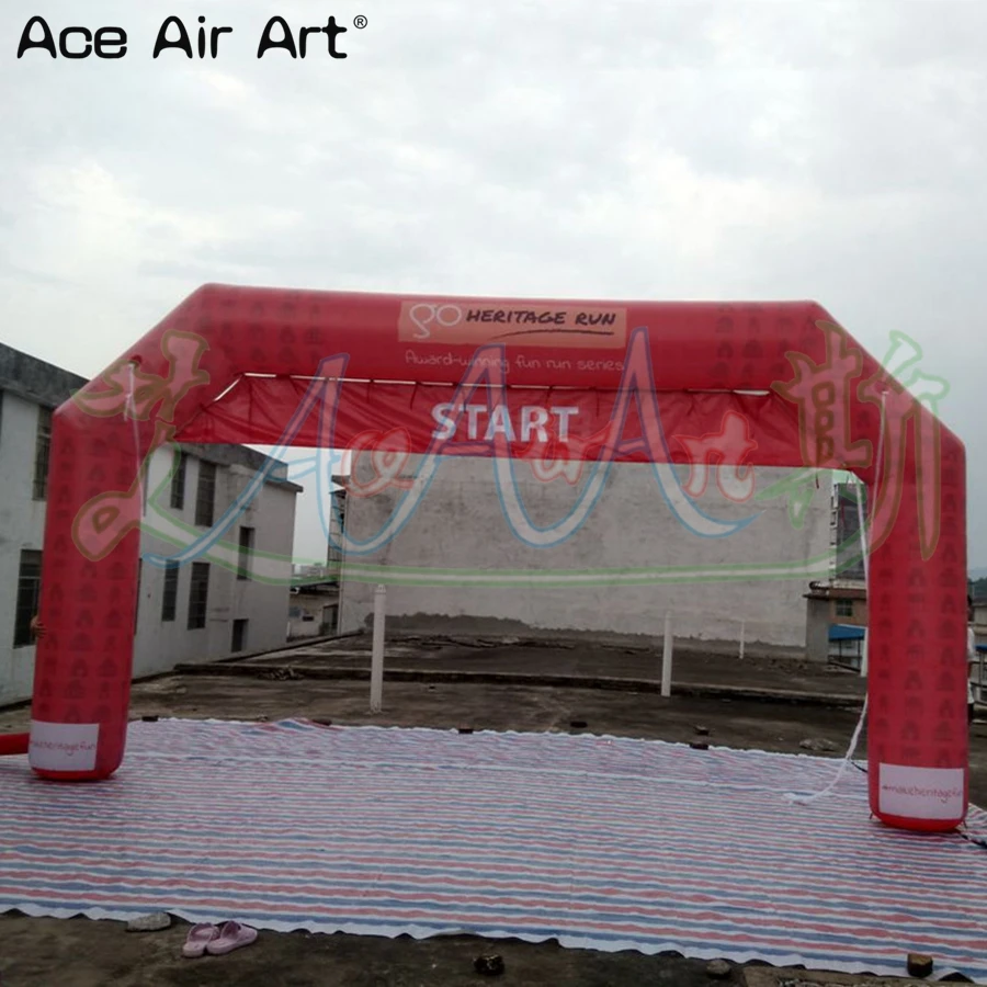 6mW Full Digital Printing Inflatable Arch Start Finish Line Archway Sports Event Gate with Removable Banner by Profession Design