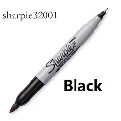 Sharpie Fine Point Dual Spitze Runde Kappe Permanent Marker für Papier Kunststoff Metall Glas für Büro Industrielle Farbe Schreiben