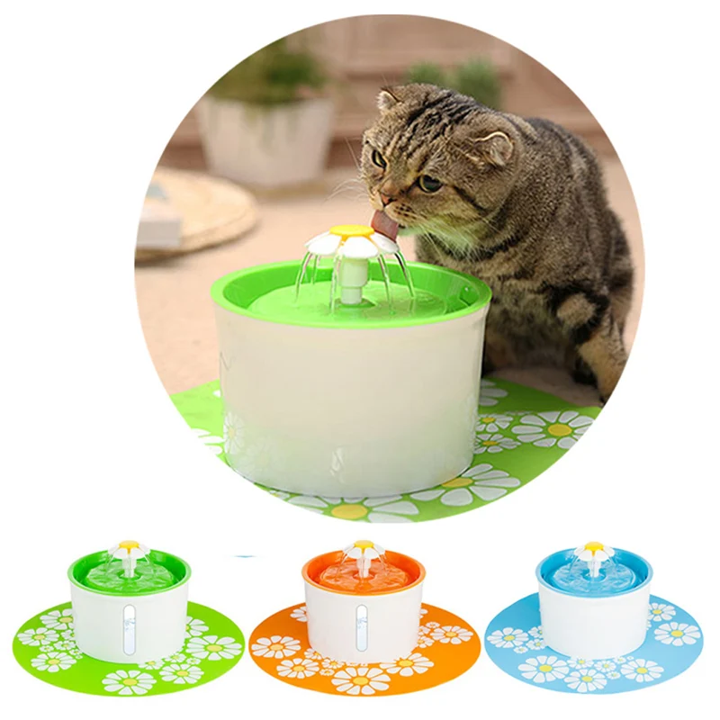 

1.6L Automatic Pet Cat Water Fountain Dog Cat Pet Mute Drinker Feeder Bowl Pet Drinking Fountain Dispenser