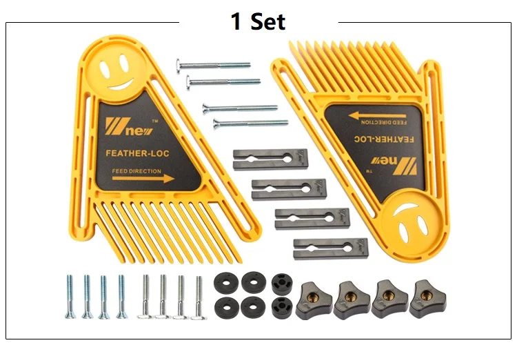 Multi-purpose Double Featherboards Feather Loc Board for Table Saws Router & Tables Fences Tools Miter Gauge Slot Woodwork DIY