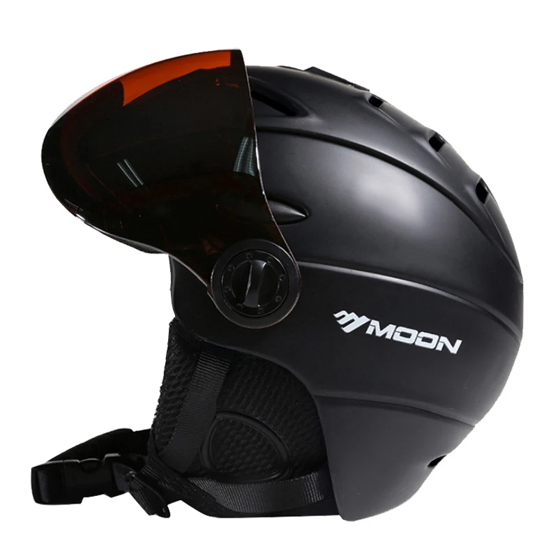 MOON プロフェッショナルハーフカバースキーヘルメット一体成型