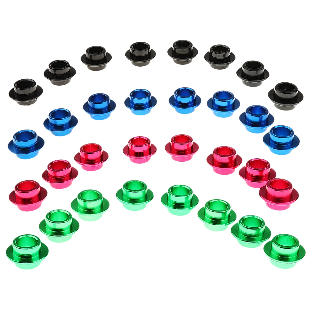 Pack of 8pcs Skateboard Scooter Roller Inline Skate Wheels Bearing Spacer - 4 Different Colors Accessories