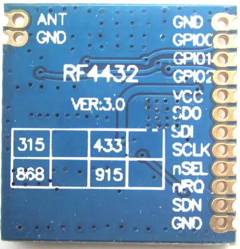 Si4432 módulo sem fio rf 433m 1500m na área aberta 1200bps 100mw com antena da mola