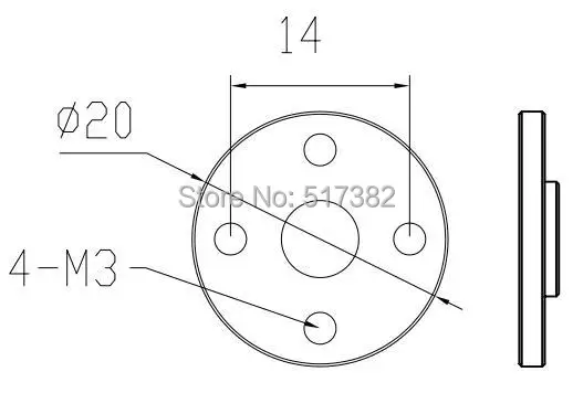 Free shipping 10 pcs/lot Robot servo arm round no teeth the circult servo mount Bracket