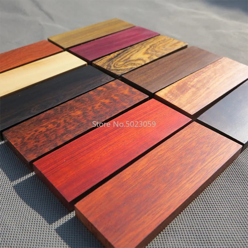 1pc DIY Knife Handle Blanks Wood Various kinds of wood For Home DIY Handicraft Materials 120x40x10mm