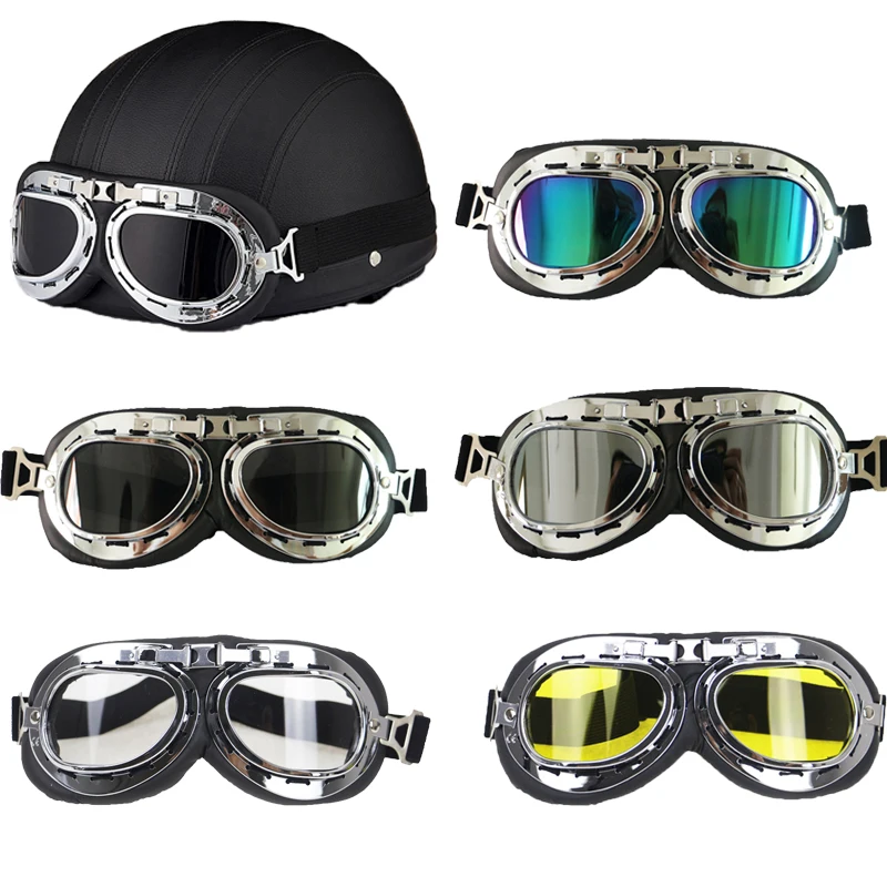 

Zombies Racing Quality retro Style helmet goggles Vintage Goggles Retro Riding goggle glasswear