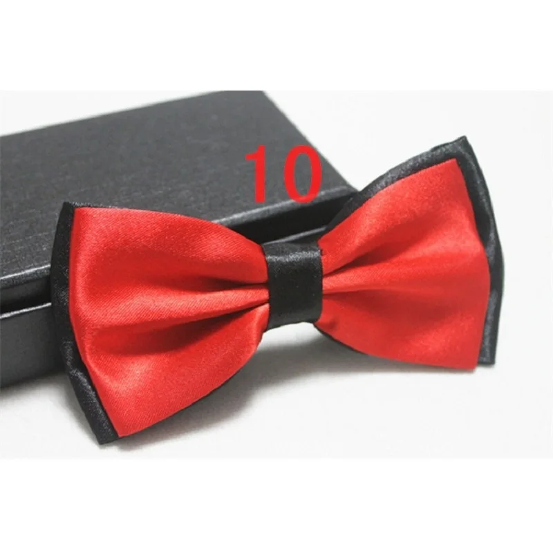 Fashion Satin Bow Ties for Men Bowtie Wedding Adult Business Necktie Butterfly