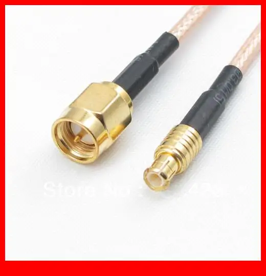 10pcs/lot MCX male to SMA male plug RF Antenna Wifi Pigtail Jumper RG316 Cable 50cm 20inch GPS coaxial