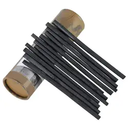 XRHYY 25Pcs 135CM Natural Willow Non-Toxic Medium Soft Round Thin Charcoal Stick Vine Sketch Charcoal Pencils For Sketch Drawing