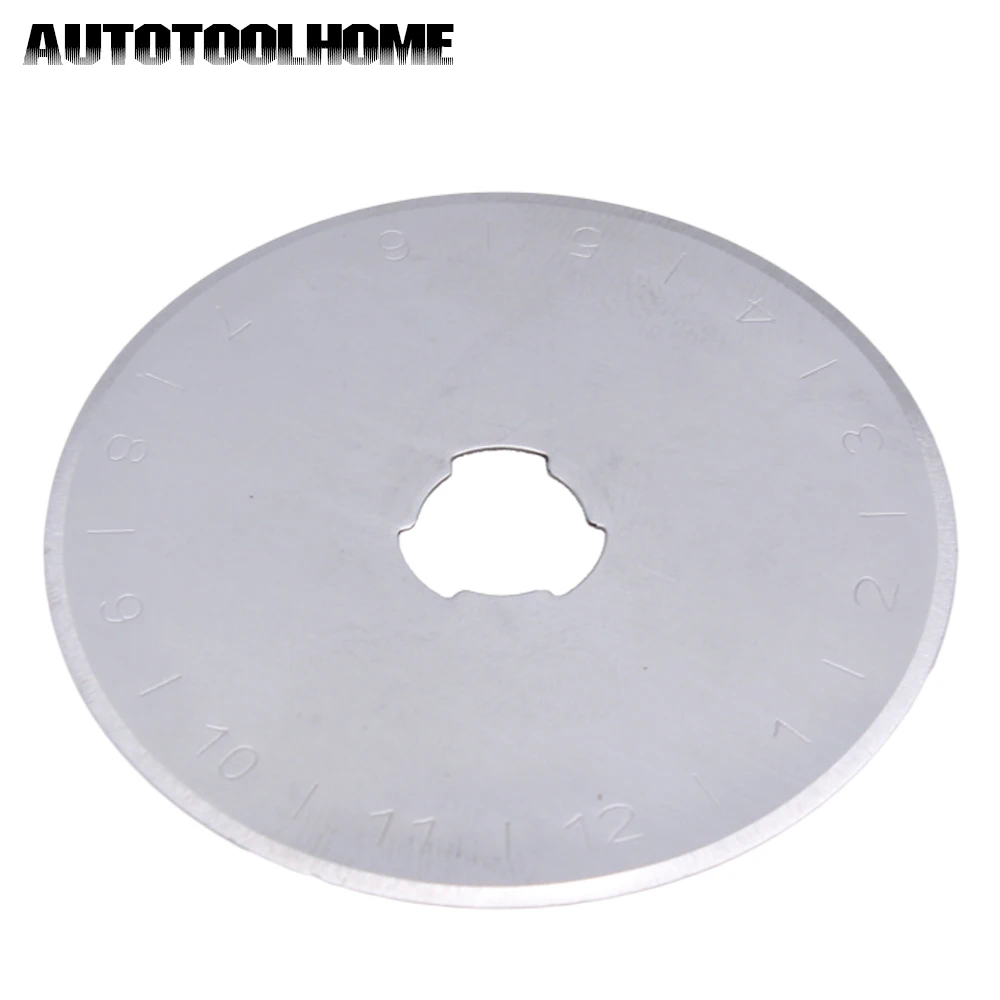 Autotolhome-شفرات دوارة 45 مللي متر ، قماش مرقع ، قاطع دائري فولاذي ، خياطة اللحف ، يناسب Olfa Fiskars ، 5 قطعة