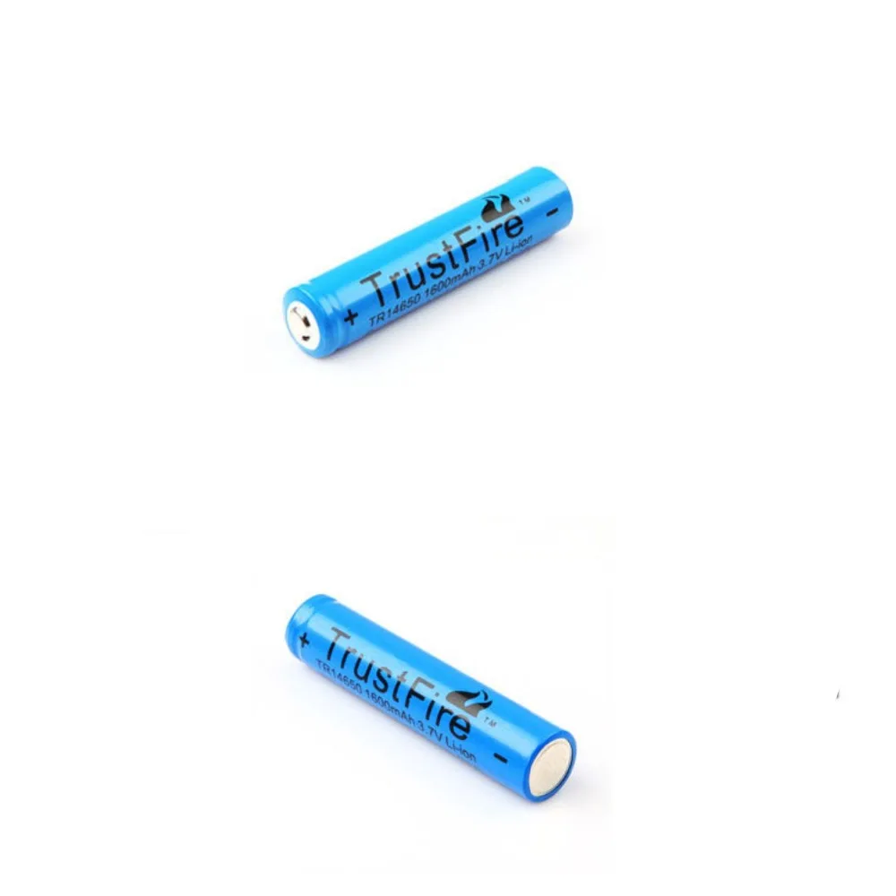 2pcs/lot Trustfire 14650 rechargeable Battery 3.7V 1600mAh Li-ion Camera Flashlight Torch Battery