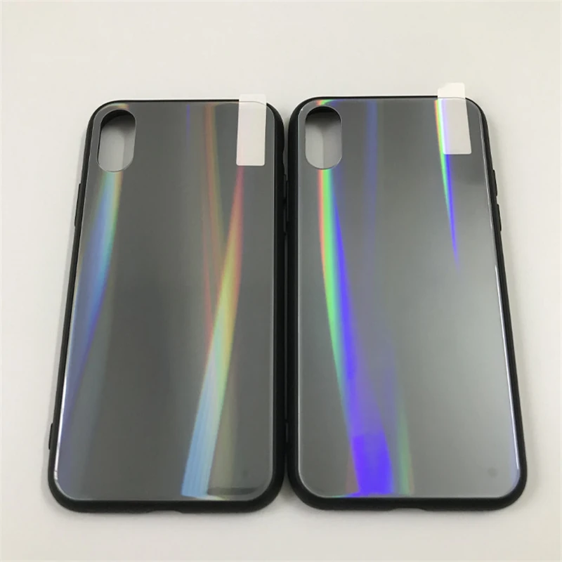 UV Laser Printing Aurora Blank TPU Case For iPhone 14 15 11 12 13 Pro X XR XS Max 7 8 Plus UV Blank Cover 10pcs/lot