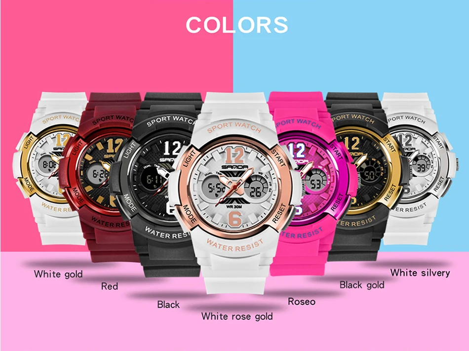 Women's LED Digital Sports Watch description 3