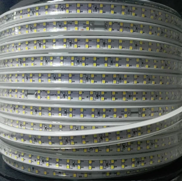 180led/m SMD 2835 LED Strip light 110V 120V Double Row LED tape rope ribbon for Home Garden Decoration