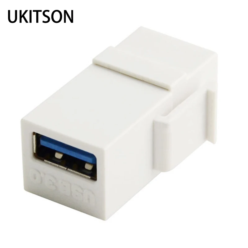 USB3.0 Keystone Modules Female To Female USB Connector Socket For High Speed Data Transfer Adapter