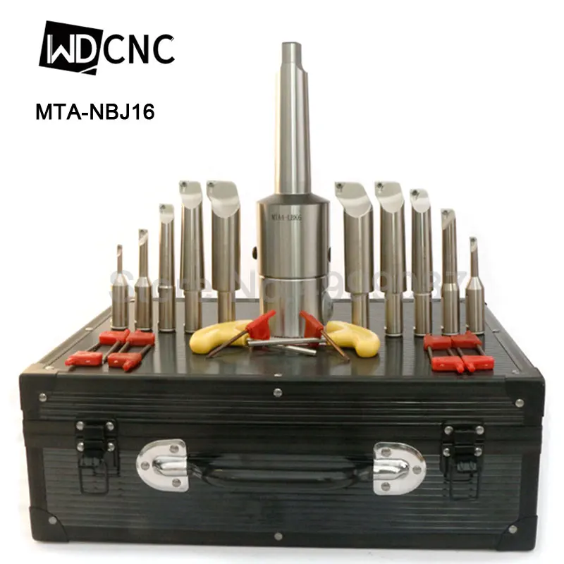 NBJ16 Boring System HSK63A R8 MTA 3 MTA4 MTA5 BT30 BT40 BT50 SK40 SK M16 Holder 8pcs Boring Bar range 6-51mm