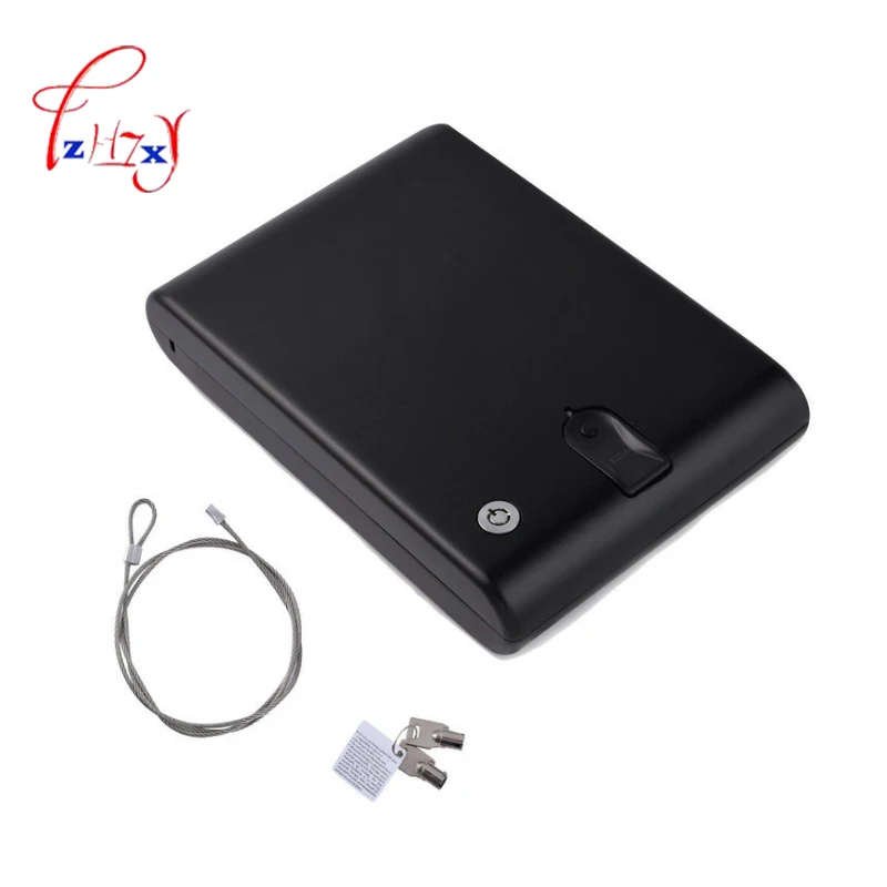 

Fingerprint Safe Box Security Fingerprint and Key Lock 2 in 1 For Valuables money Jewelry Box Protable Safes Strongbox