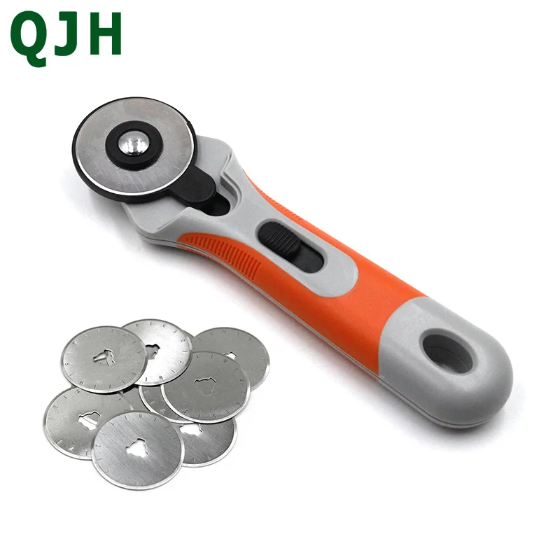 45mm Patchwork Roller Wheel Round Knife Tailor Rotary Cutter Sewing&Leather Craft Tool With Blades Cutting fabrics,leather,Paper