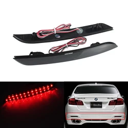 ANGRONG 1 Pair 2PCS Black Lens Rear Bumper Reflector LED Brake Tail Light For BMW F31 F32 F33 F34 F36