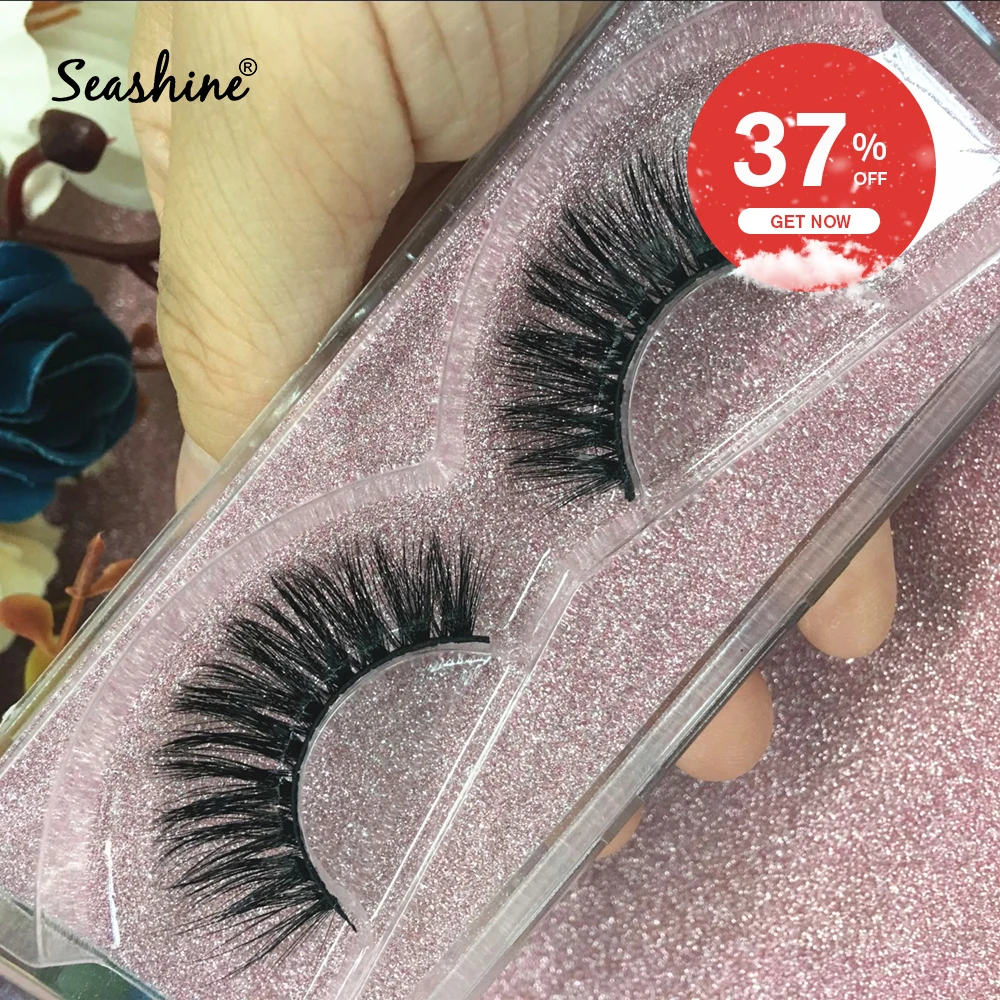 

Seashine Luxury Mink Lashes Customize boxes Mink Lash Sexy 100% Handmade 3D Mink Eyelashes Extension Free Shipping Mix Style