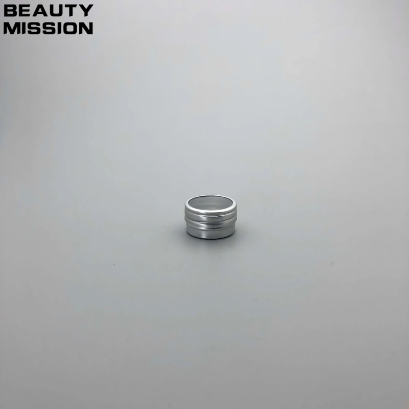 BEAUTY MISSION 10g 100pcs Aluminum Jar 10g Round Matte Aluminum Can Aluminum Container Tea Tin with window lid wholesale