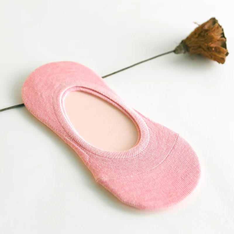 

Women Socks Solid Color Invisible Socks Female Ladies Girls Short Sock Slippers Summer Thin non-slip Boat Socks