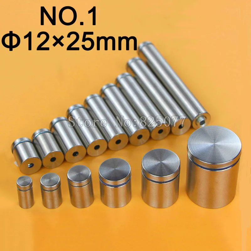 

DHL 1000PCS Diameter 12x25mm Stainless Steel Standoffs Pin Nails Hollow Screw Acrylic Billboard Advertisement Fixing Screw KF943