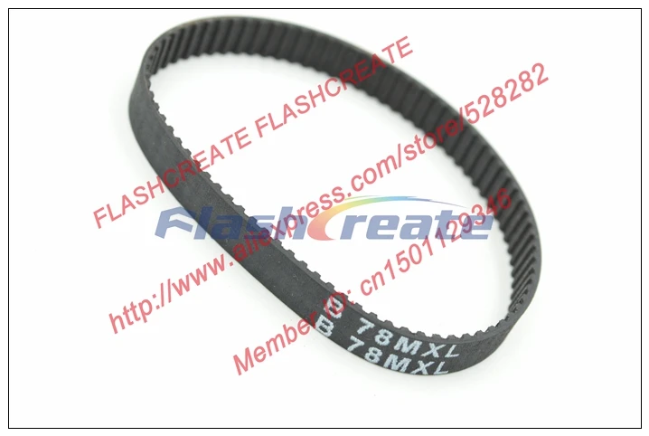 

POWGE B78 MXL Timing Belt Teeth 78 Width 6.35mm Length 158.496mm MXL Rubber Closed-Loop Synchronous Belt B78-MXL