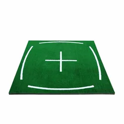 Golf Course Hitting Mat Driving Range Practice Mat----4.92FT X 4.92FT, with Alignment Line, Teaching Equipments