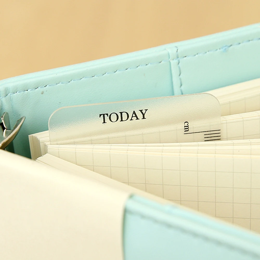 2pcs/lot A5/A6/A7 Size Page Marker Frosted Plastic Ruler Insert Refill Organiser