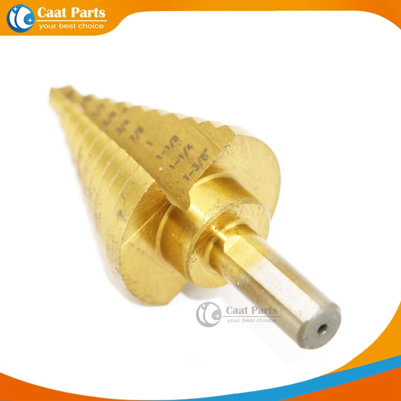 Industrial HSS Titanium Stepped Step Drill Bit 1/4